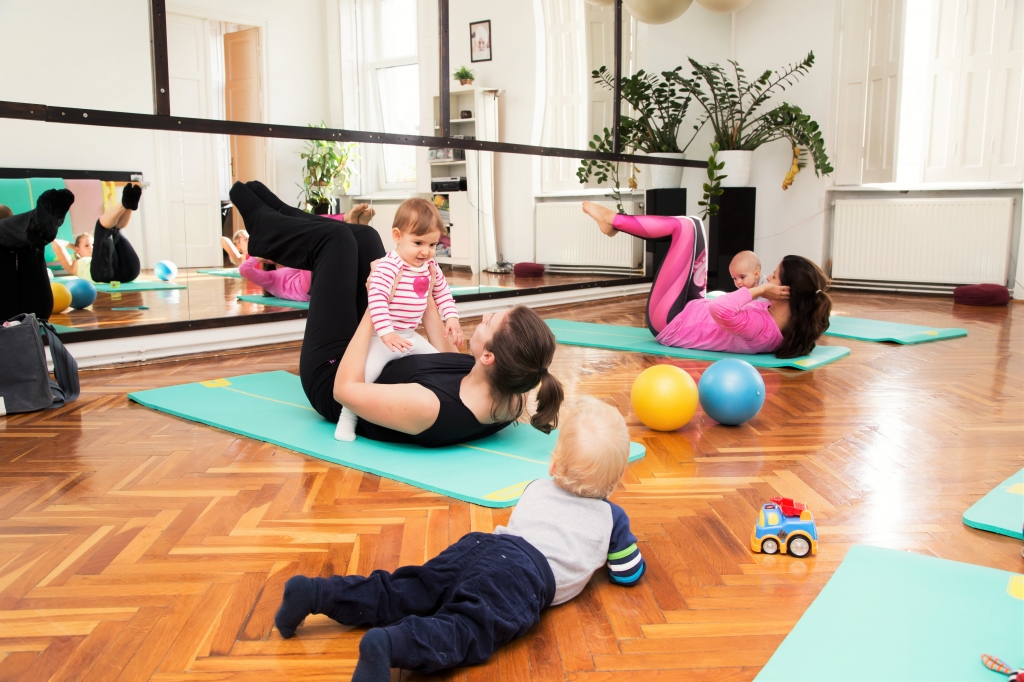 Pilates a babáddal